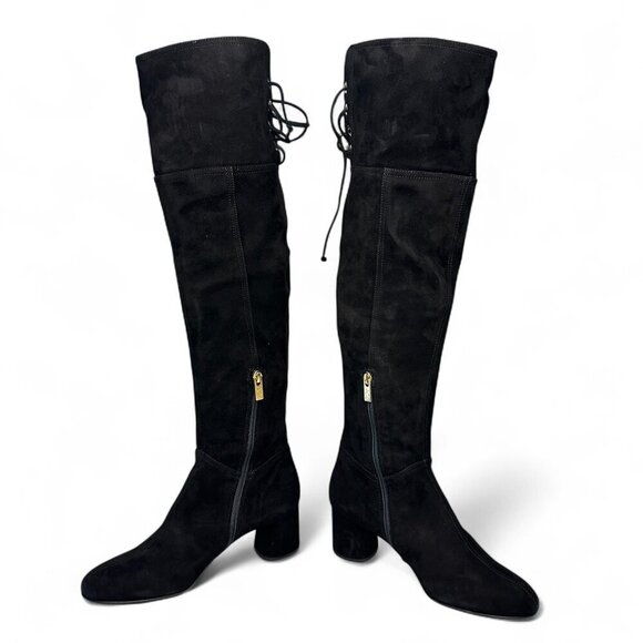 AGL Scarlet Over-The-Knee Suede Leather Boot, EU 38, Black NEW IN BOX - Picture 8 of 16